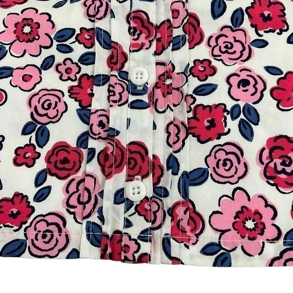 Gymboree floral button down top infant girls 6-12 months shirt NWT